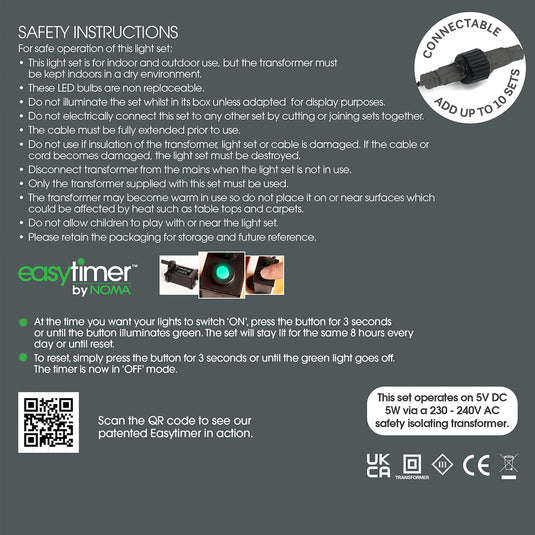 10 Connectable Mixed Bulb String