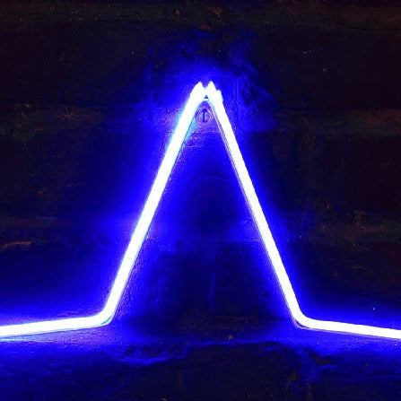 50cm Blue Neon Star