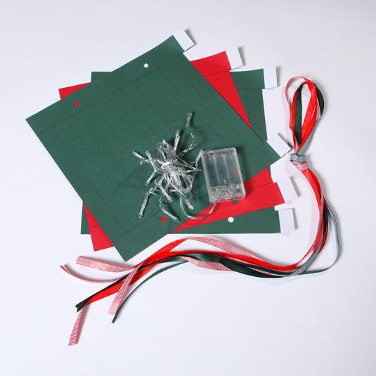 Set of 3 DIY Large Paper Lanterns with Icicle Light Chain