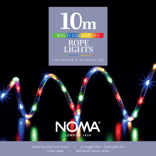 10m Multicolour Micro Rope Cable Light - 400 LEDs