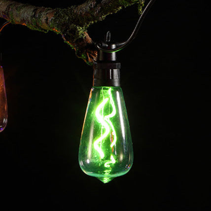 10 Connectable LED Neon Spiral Filament Edison Festoons