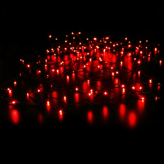 200 Colour Changeable Remote Controlled String Lights with Green Cable