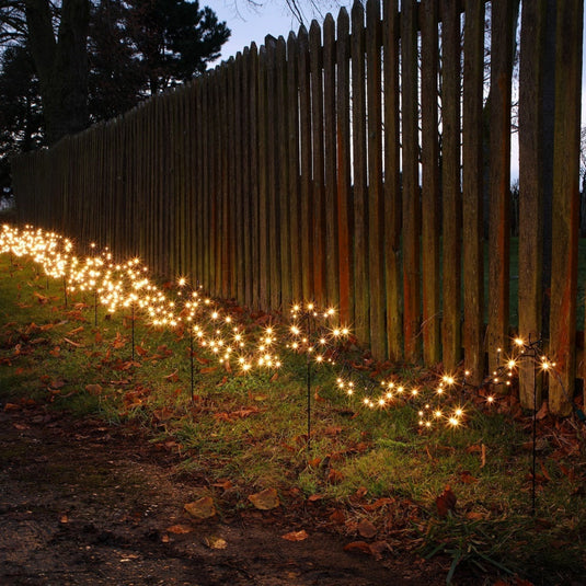 45cm Black Metal String Light Poles - Set of 12