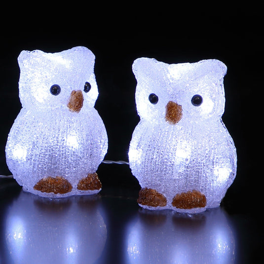 Set of 5 Acrylic Owls