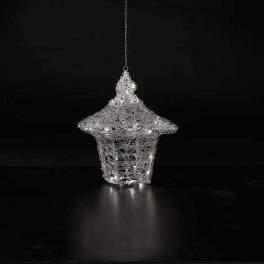 35cm Spun Acrylic Dickensian Hanging Lantern