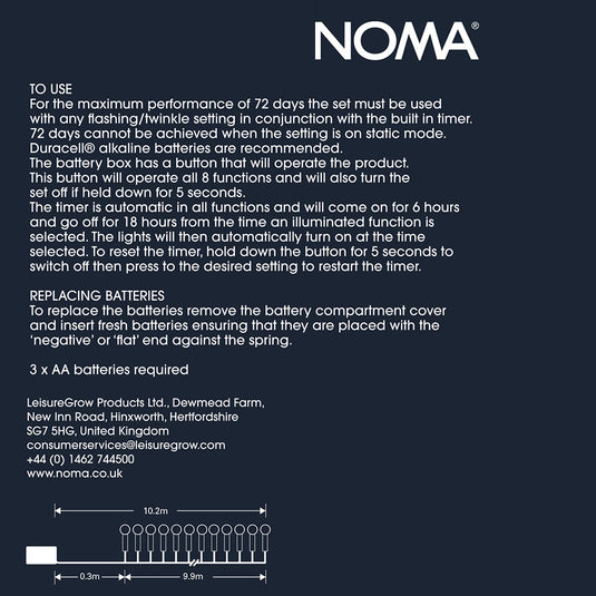 100 Fit & Forget White Multifunction Berry Lights