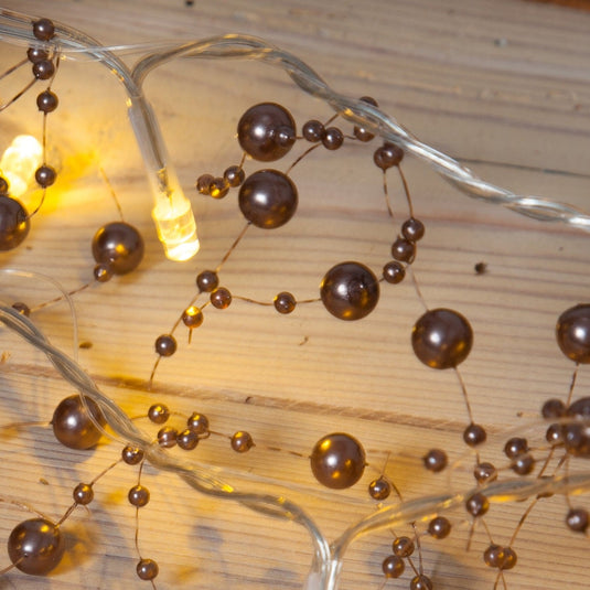 2m Copper Pearl Garland - 20 LEDs