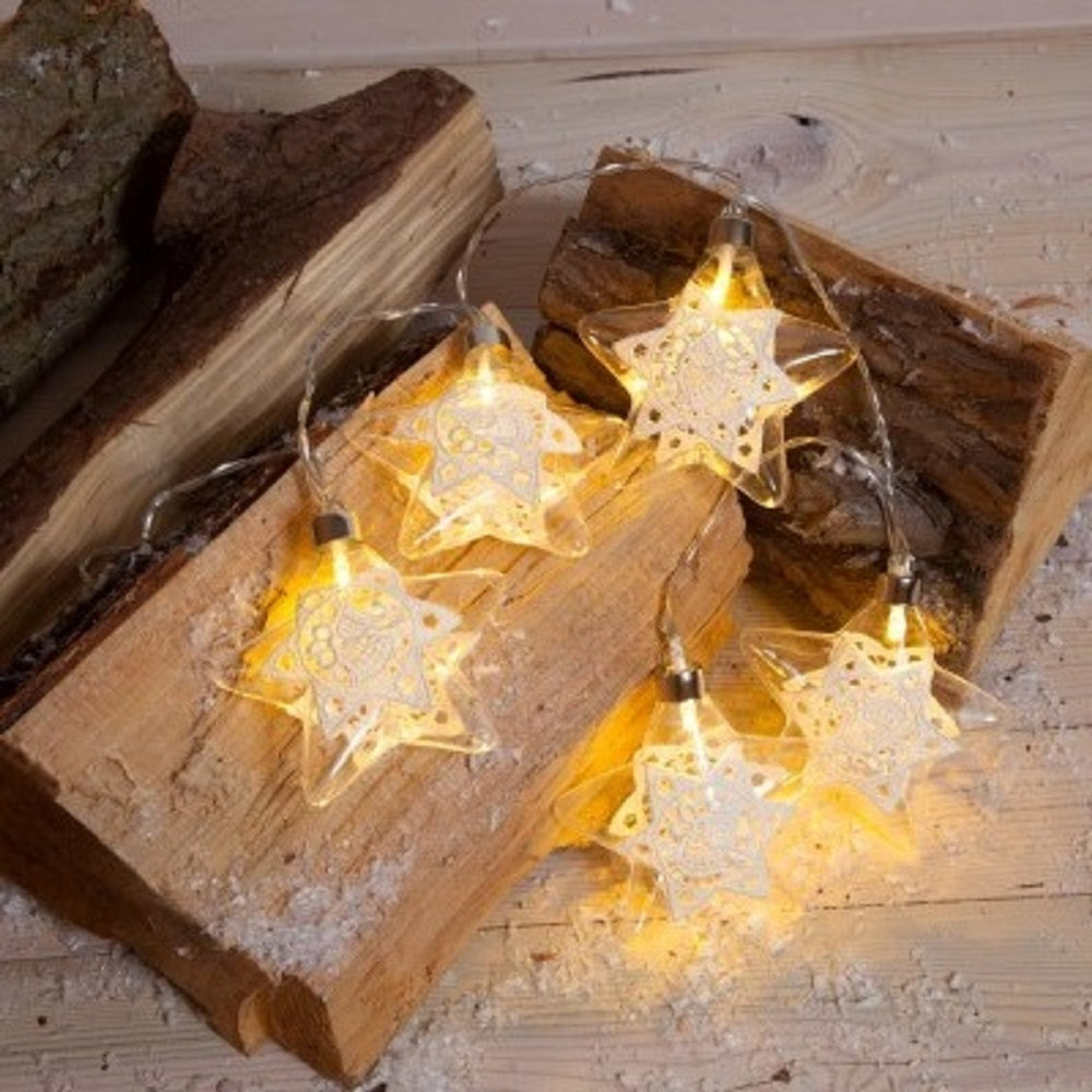 Noma Glass Star Light Chain With 5 Led's (Pack Of 1)