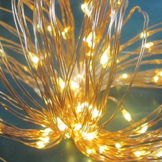 50 Solar Warm White LED Copper Wire Multifunction Lights