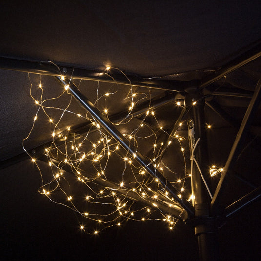 160 Copper Wire Horses Tail Parasol Lights