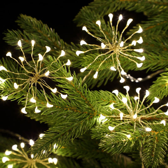 10 Mini Warm White Firework String Lights - 200 LEDs