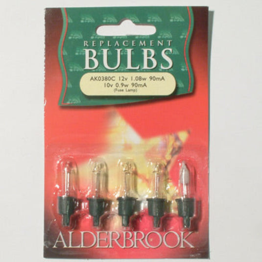 1 x 5 W4 12v Clear Alderbrook Spare Bulbs - Compatible with 20 Set