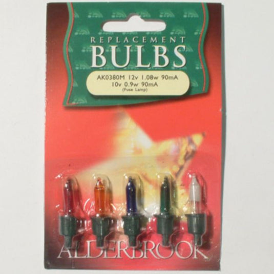 1 x 5 W4 12V Multicolour Alderbrook Spare Bulbs - Compatible with 20 Set