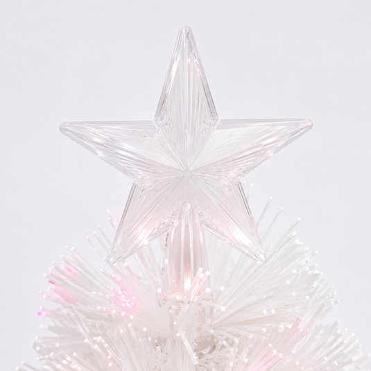 Snow White Carousel Fibre Optic Tree