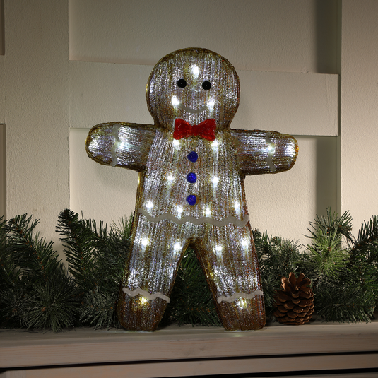 40cm Acrylic Mr Gingerbread