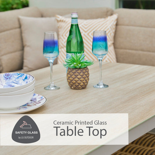 Havana Compact Modular Dining Set with Adjustable Table