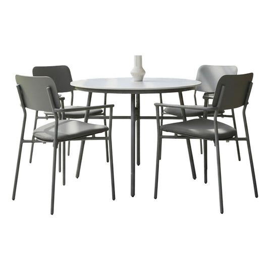 Laguna Flint 4 Seat Round Dining Set