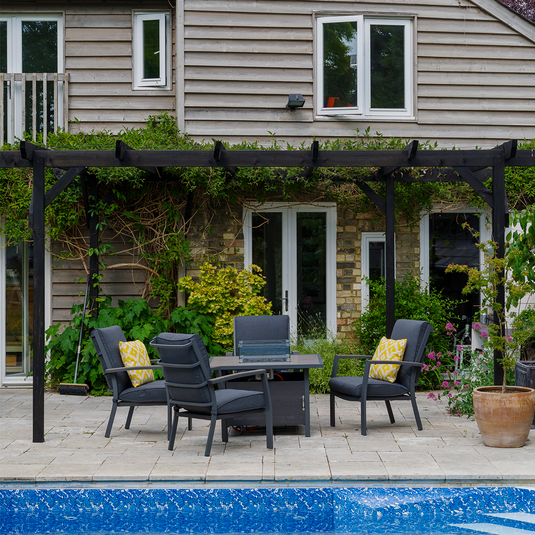 LG Outdoor Milano Relaxer Firepit Set