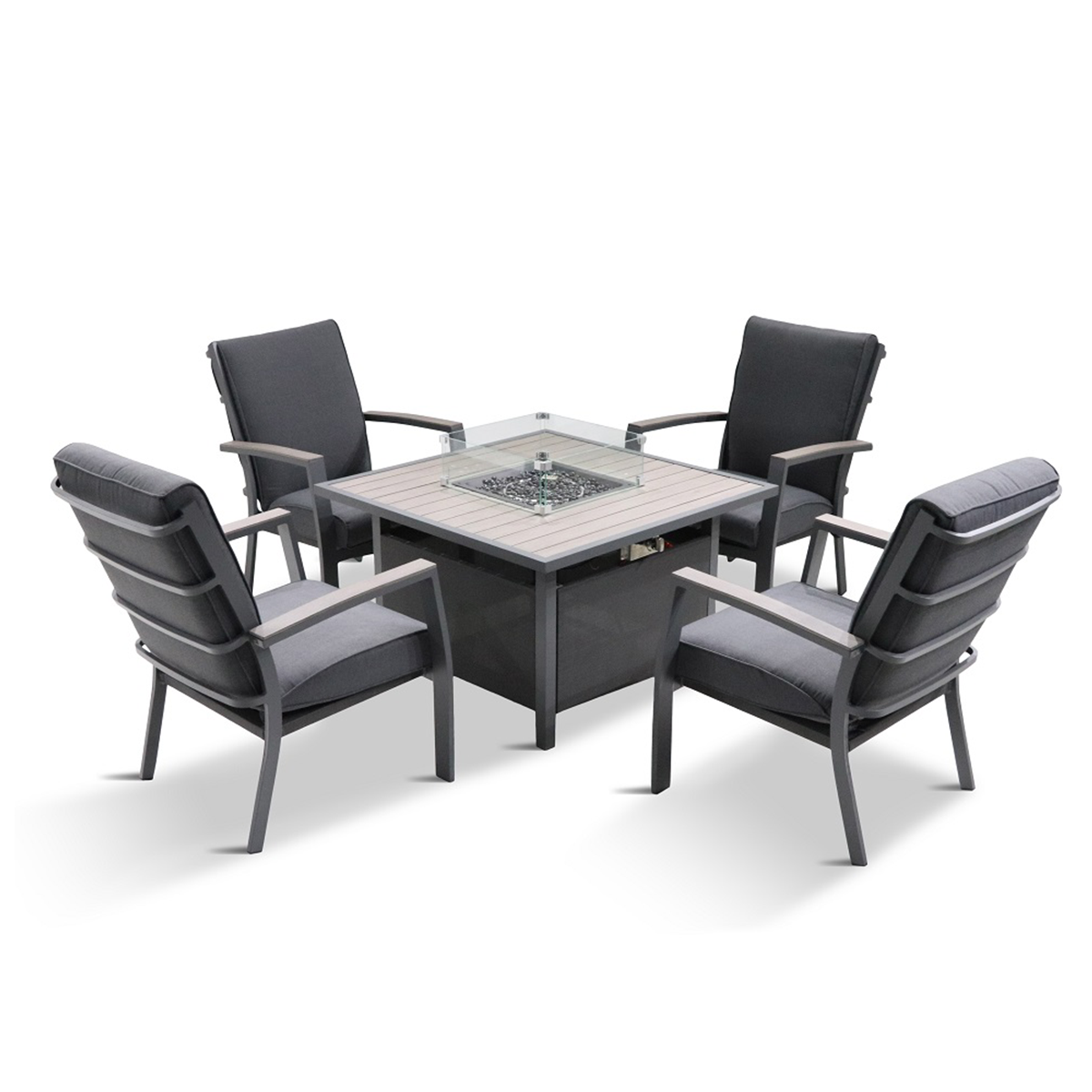 LG Outdoor Milano Relaxer Firepit Set