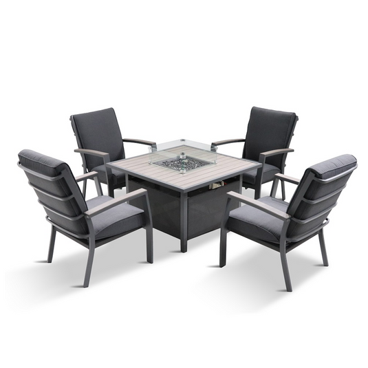 LG Outdoor Milano Relaxer Firepit Set