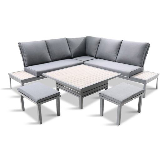 Milano Deluxe Modular Dining Set with Adjustable Table