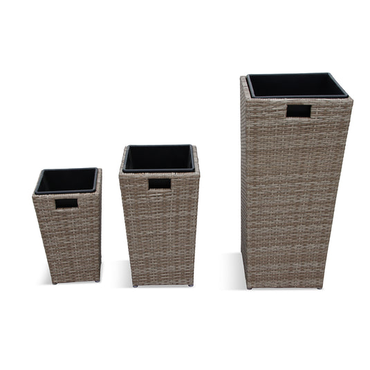 Monaco Sand Nested Planters - Set of 3