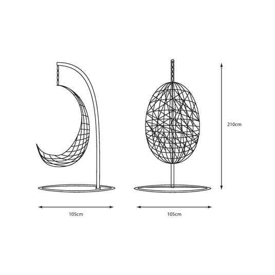 LG Outdoor Monaco Sand Egg Chair