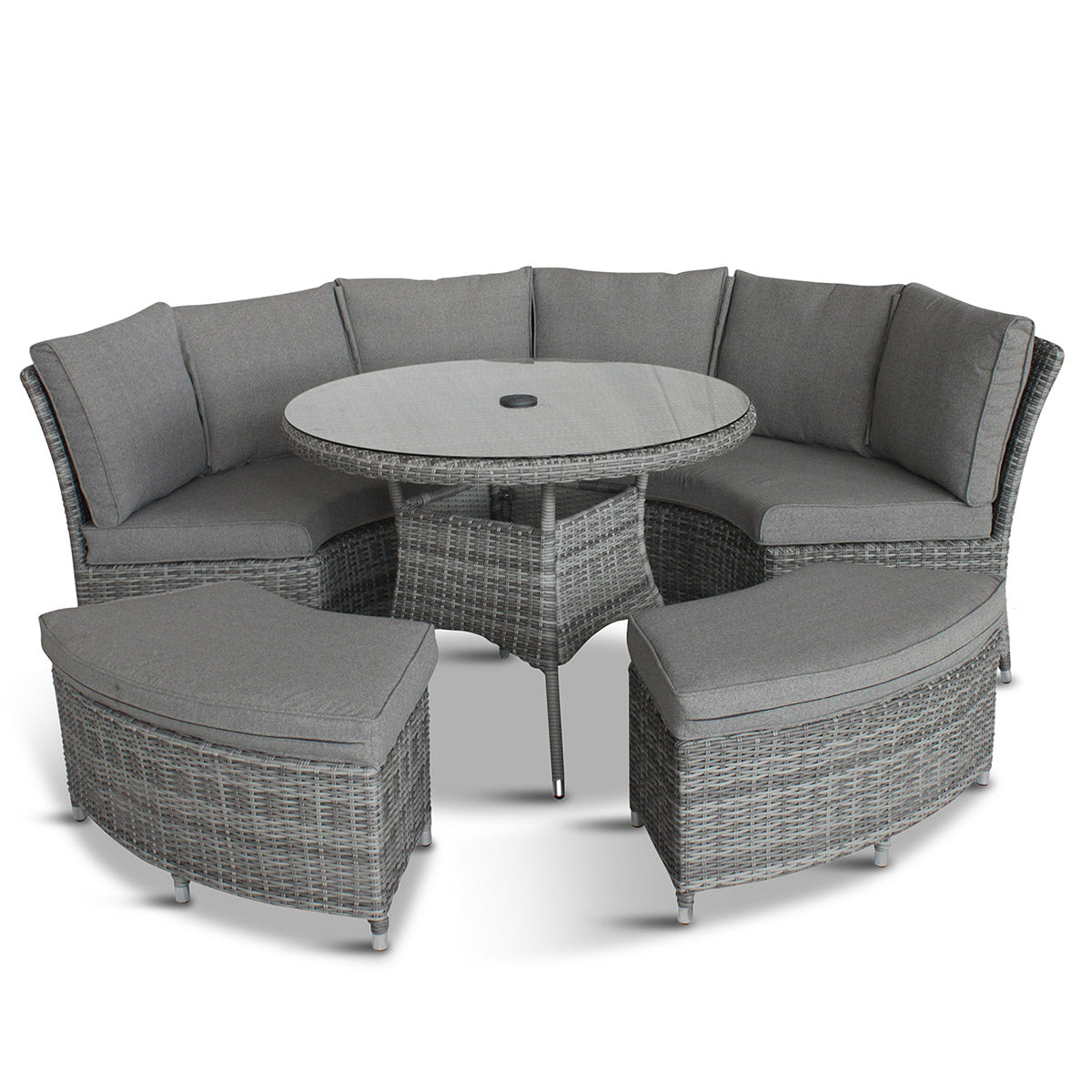 LG Outdoor Monaco Stone Curved Dining Modular