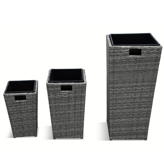Monaco Stone Nested Planters - Set of 3