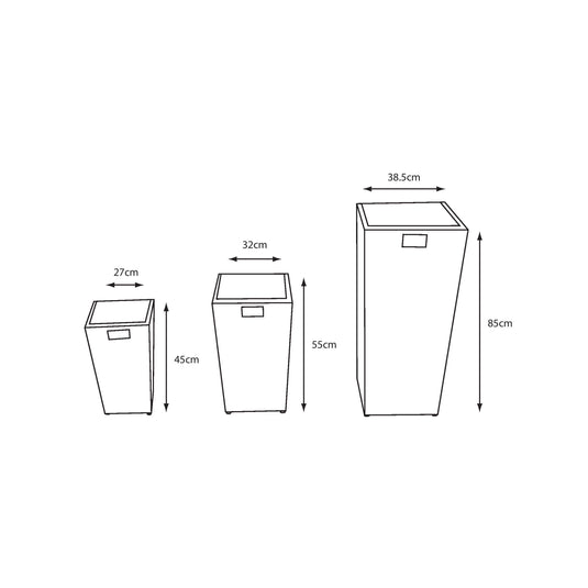 Monaco Stone Nested Planters - Set of 3