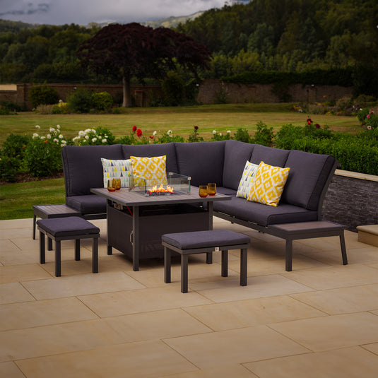 LG Outdoor Milano Deluxe Modular Firepit Set