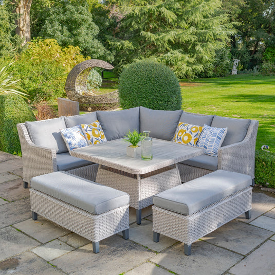 Oslo Large Square Modular Dining Set