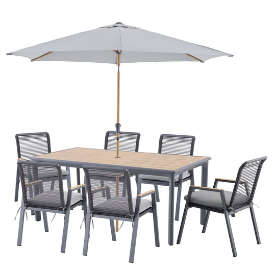 Lombok 6 Seat Dining Set