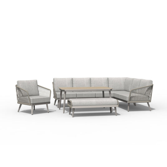 Sarasota Modular Dining Set With Lounge Chair