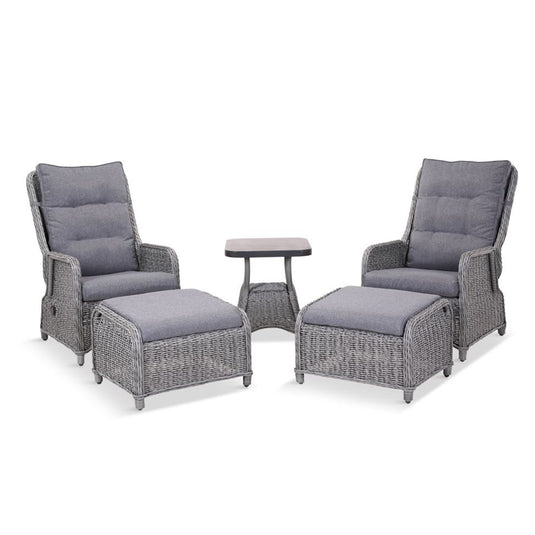LG Outdoor Salzburg 5 Piece Recliner Set