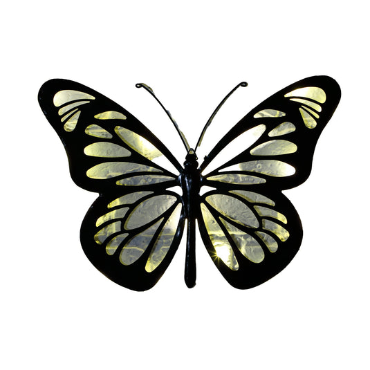 Butterfly LED Metal Plaque