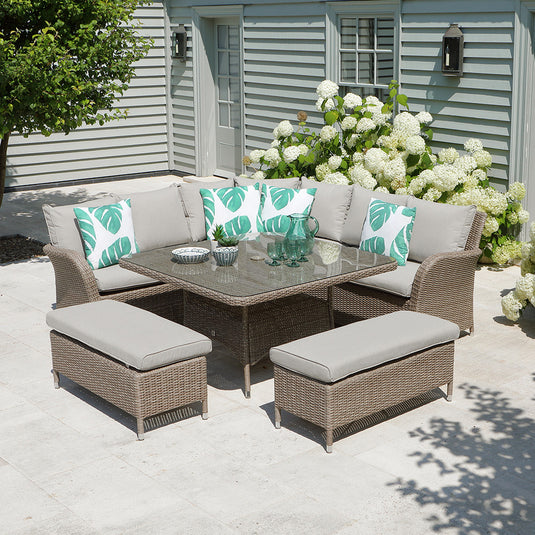 Monaco Sand Large Square Dining Modular