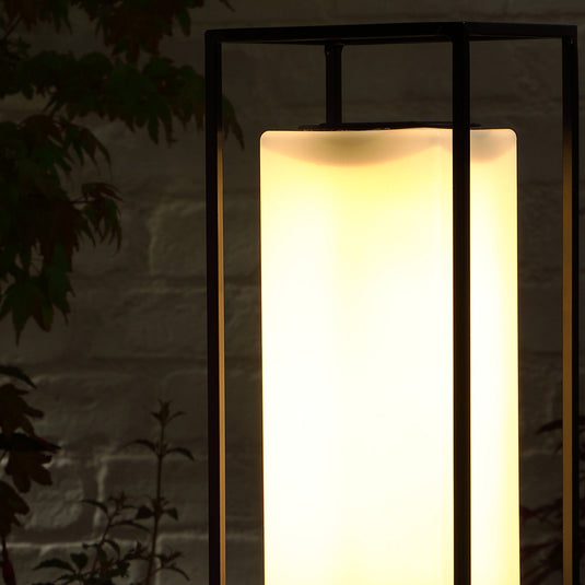 PE & Black Metal Lamp