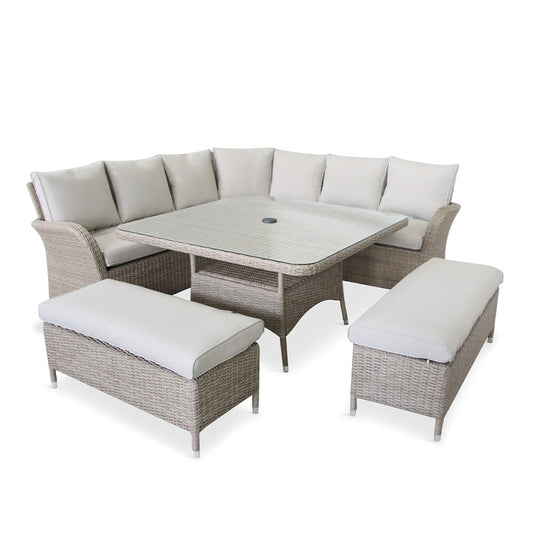 Monaco Sand Large Square Dining Modular