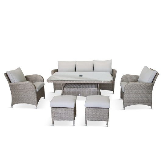 Monaco Sand Lounge Dining Set