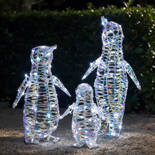 Iridescent Penguin Family
