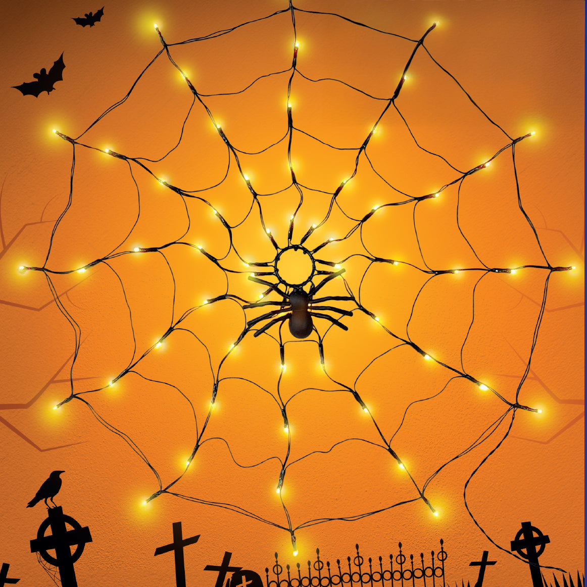 Spider Web Lights (Orange)