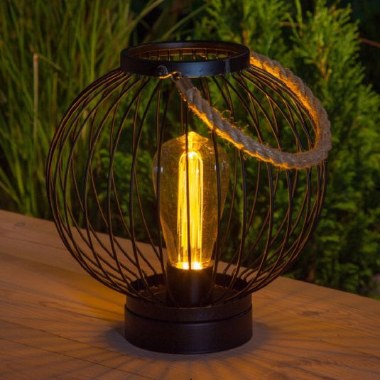 Black Metal Round Lantern