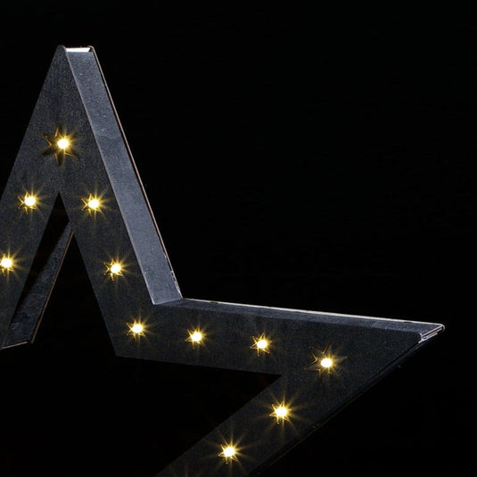 Black Wooden Stars