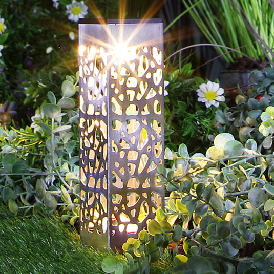 Set of 4 Connectable Square Woodland Cut Border Lights