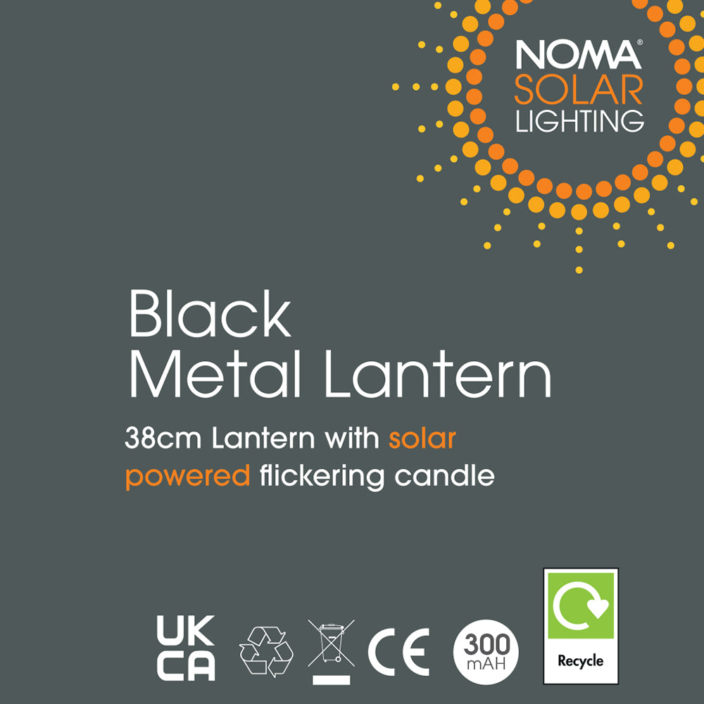 PE & Black Metal Lamp