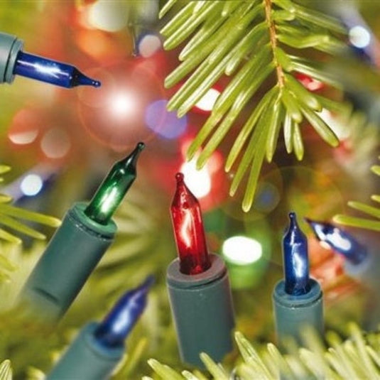 240 Multicolour NOMA Classic Mini String Lights with Green Cable