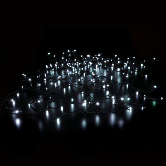 200 Colour Changeable Remote Controlled String Lights with Green Cable