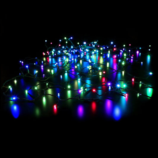 300 Colour Changeable Remote Controlled String Lights With Green Cable