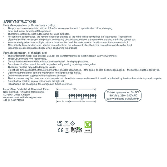 100 Colour Changeable Remote Controlled Berry Lights